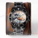 ROF Rolex Blaken Sea-Dweller 43mm Watch Ceramic Bezel White Face